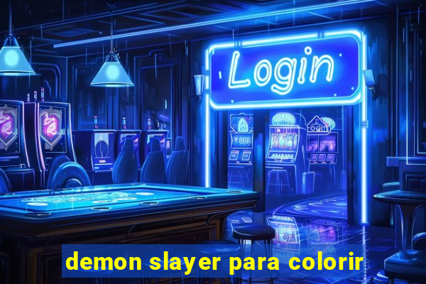 demon slayer para colorir